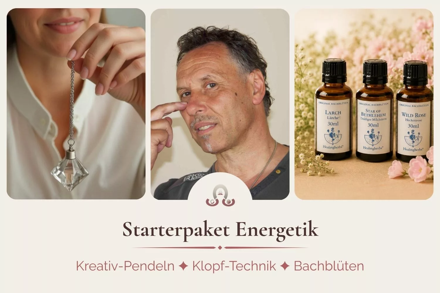 Starterpaket Energetik Starterpaket Energetik mit Kreativ-Pendeln, Klopf-Technik und Bachblüten-Therapie